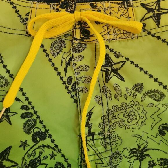 JOE BOXER Board Shorts Neon Colorful Men's Size L (38) - Picture 6 of 13